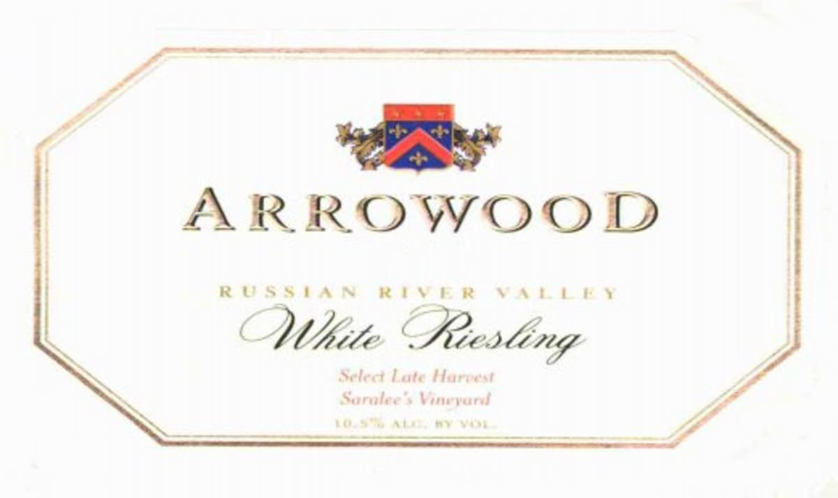 Arrowood Saralee's Select Late Harvest Riesling (half-bottle) 2006 Front Label