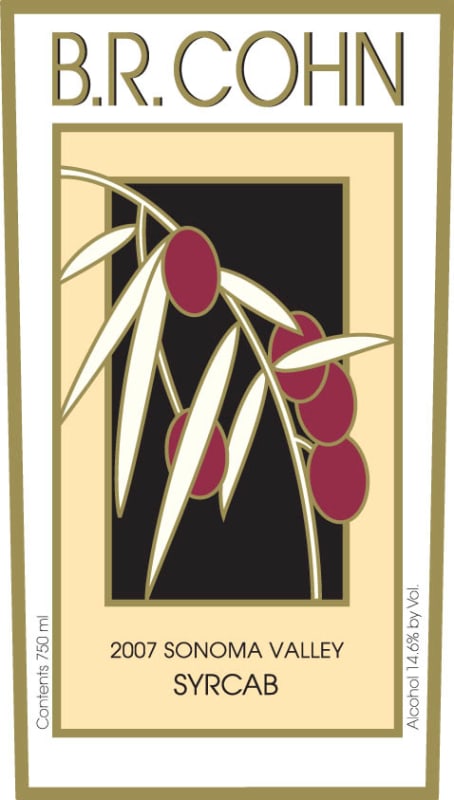 B.R. Cohn SyrCab Red Blend 2007 Front Label