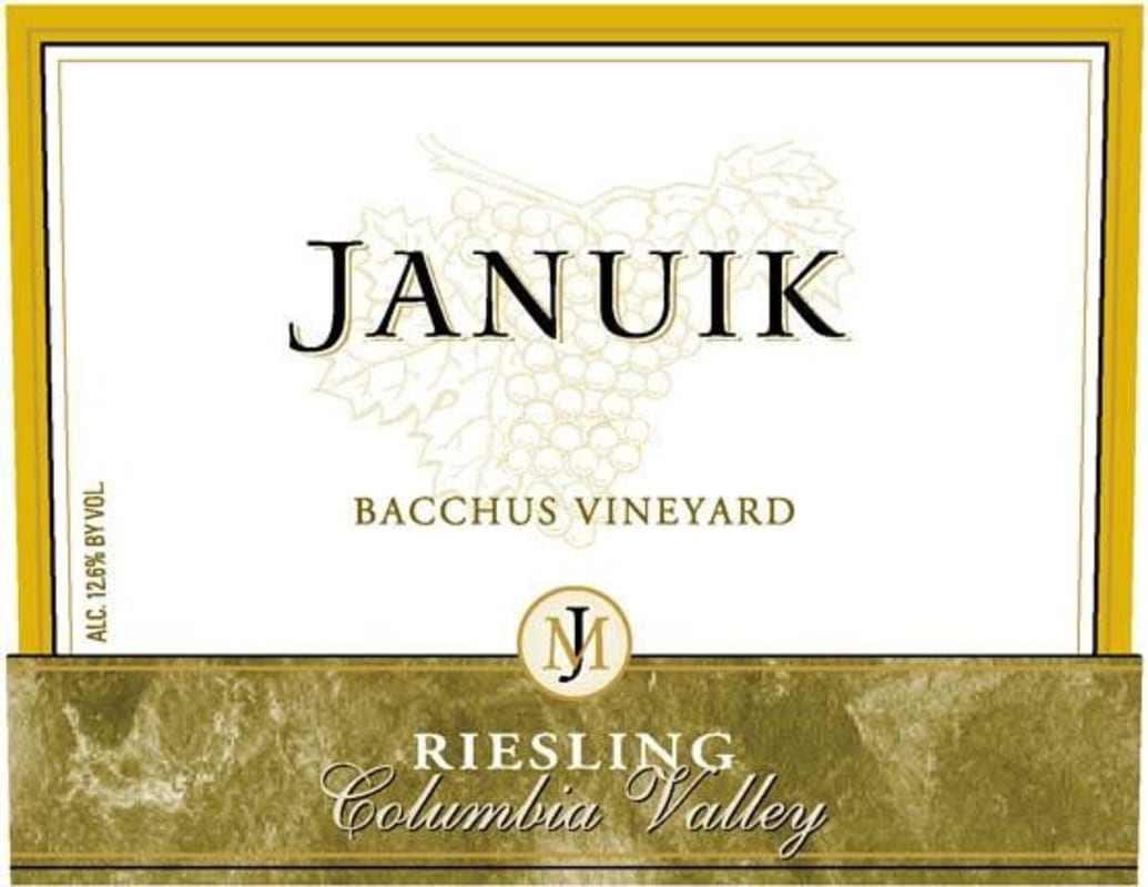 Januik Winery Bacchus Vineyard Riesling 2011 Front Label