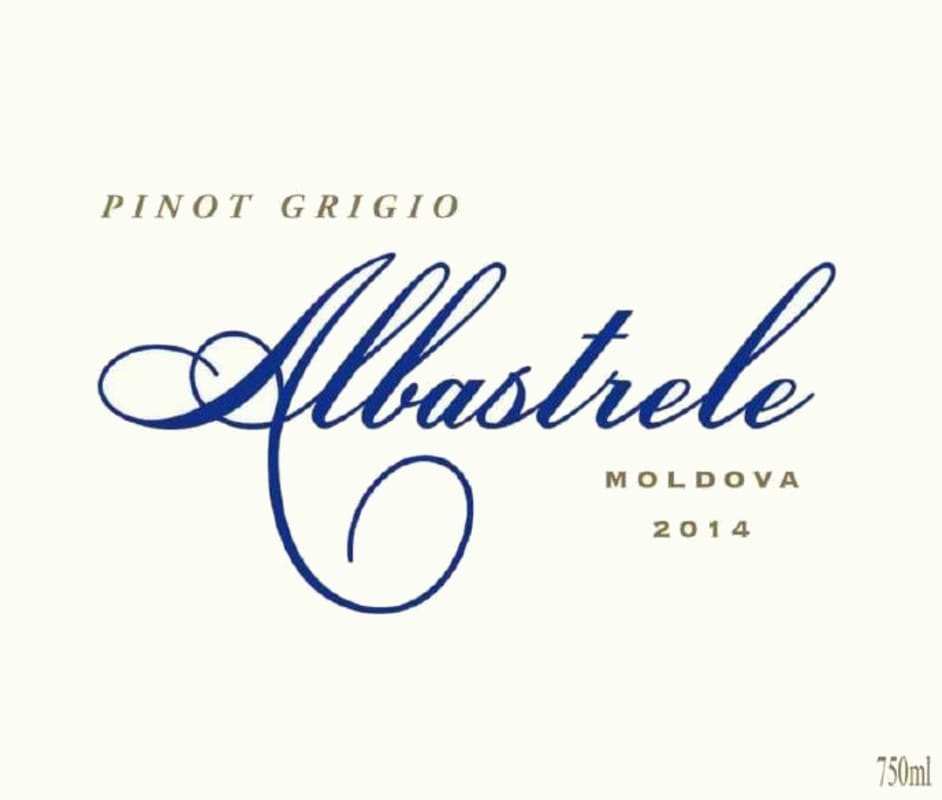 Acorex Wine Albastrele Pinot Grigio 2014 Front Label