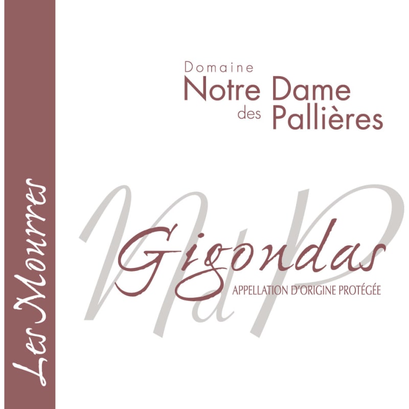 Notre Dame des Pallieres Gigondas Les Mourres 2013 Front Label