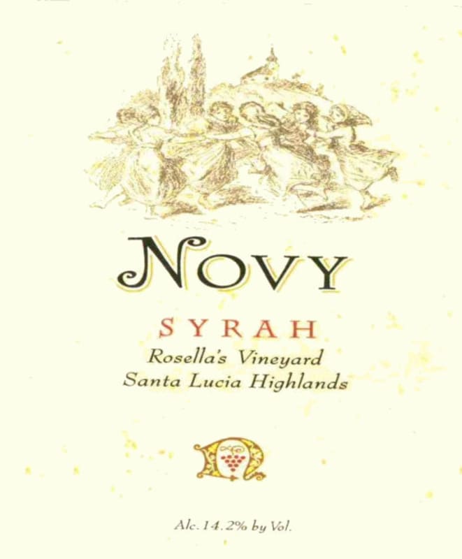 Novy Rosella's Vineyard Syrah 2009 Front Label