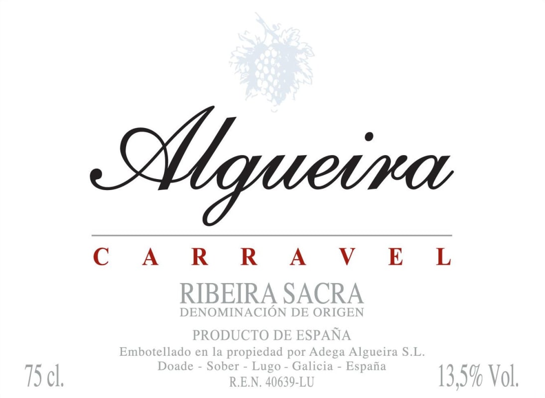 Adega Algueira S.L. Carravel 2014 Front Label