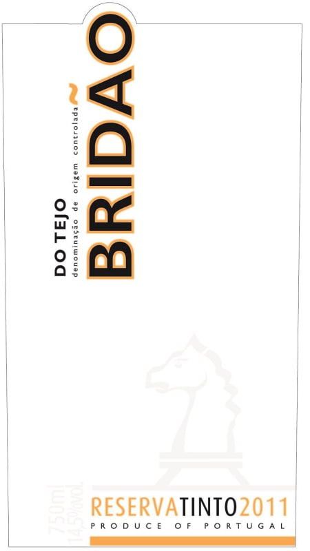 Adega Cartaxo Bridao Reserva Tinto 2011 Front Label