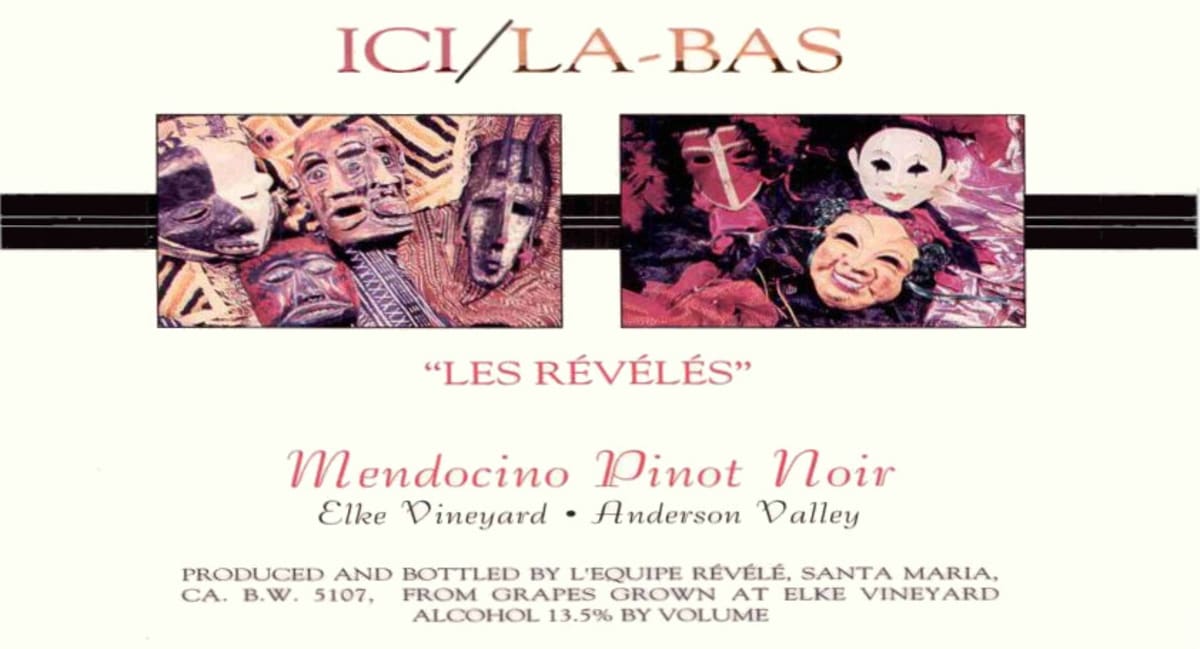 Au Bon Climat Ici-La Bas Les Reveles Pinot Noir 2008 Front Label