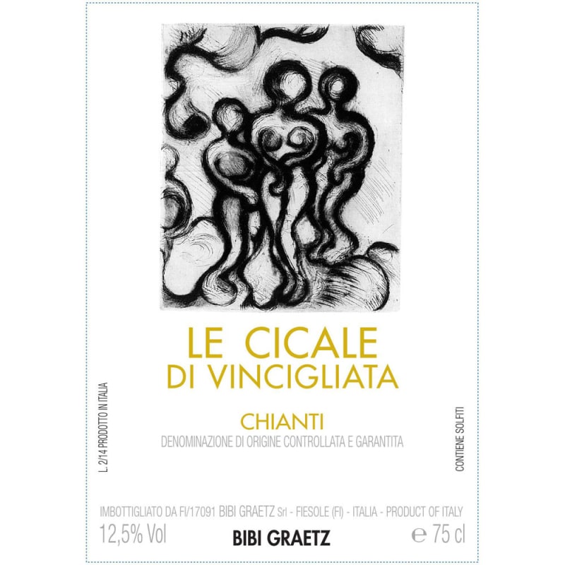 Bibi Graetz Le Cicale Di Vincigliata Chianti 2013 Front Label
