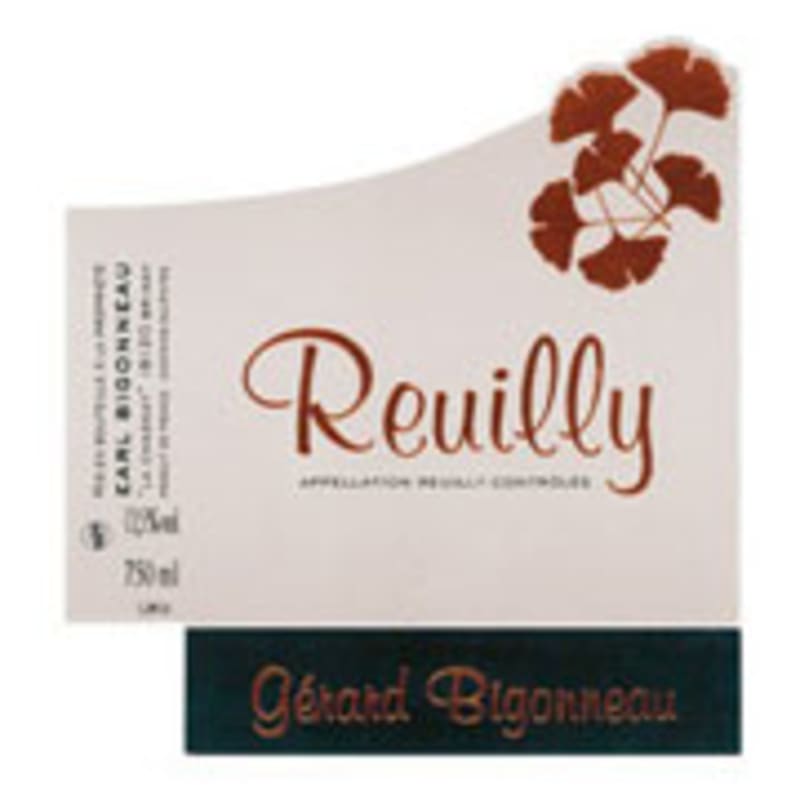 Bigonneau Reuilly Blanc 2014 Front Label