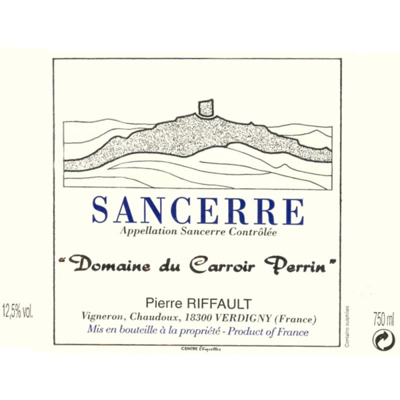 Pierre Riffault Sancerre 2015 Front Label