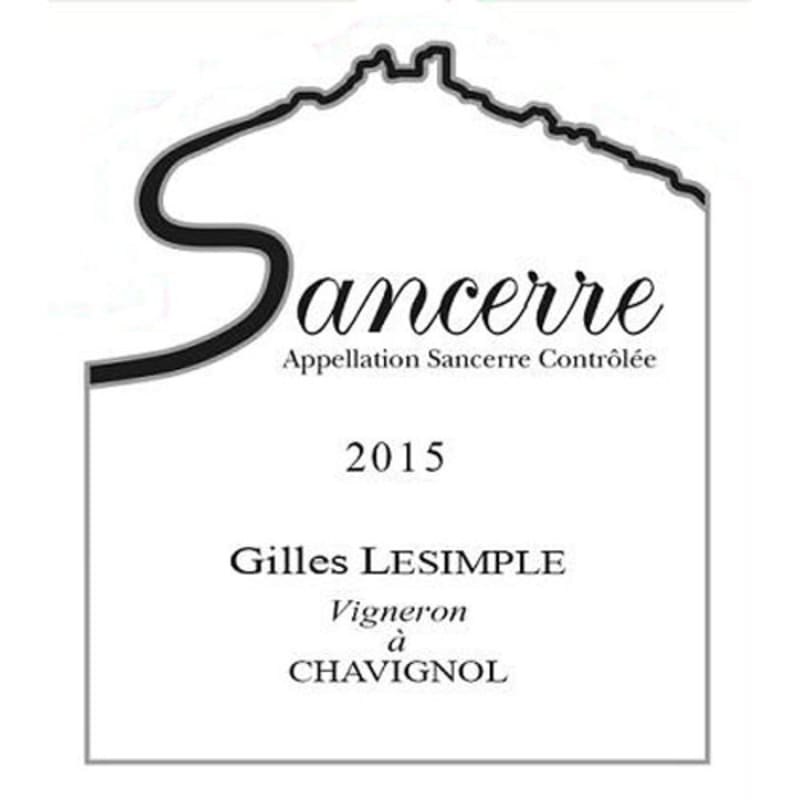 Lesimple Sancerre Blanc 2015 Front Label