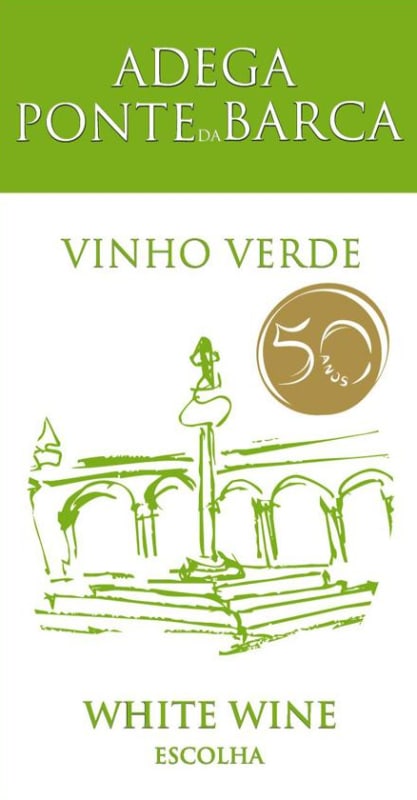 Adega Ponte Da Barca Vinho Verde 2014 Front Label