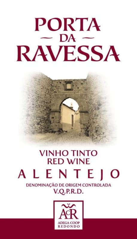 Adega Cooperativa de Redondo Porta da Ravessa Tinto 2011 Front Label