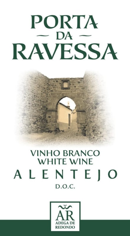Adega Cooperativa de Redondo Porta da Ravessa Branco 2015 Front Label