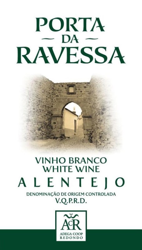 Adega Cooperativa de Redondo Porta da Ravessa Branco 2010 Front Label