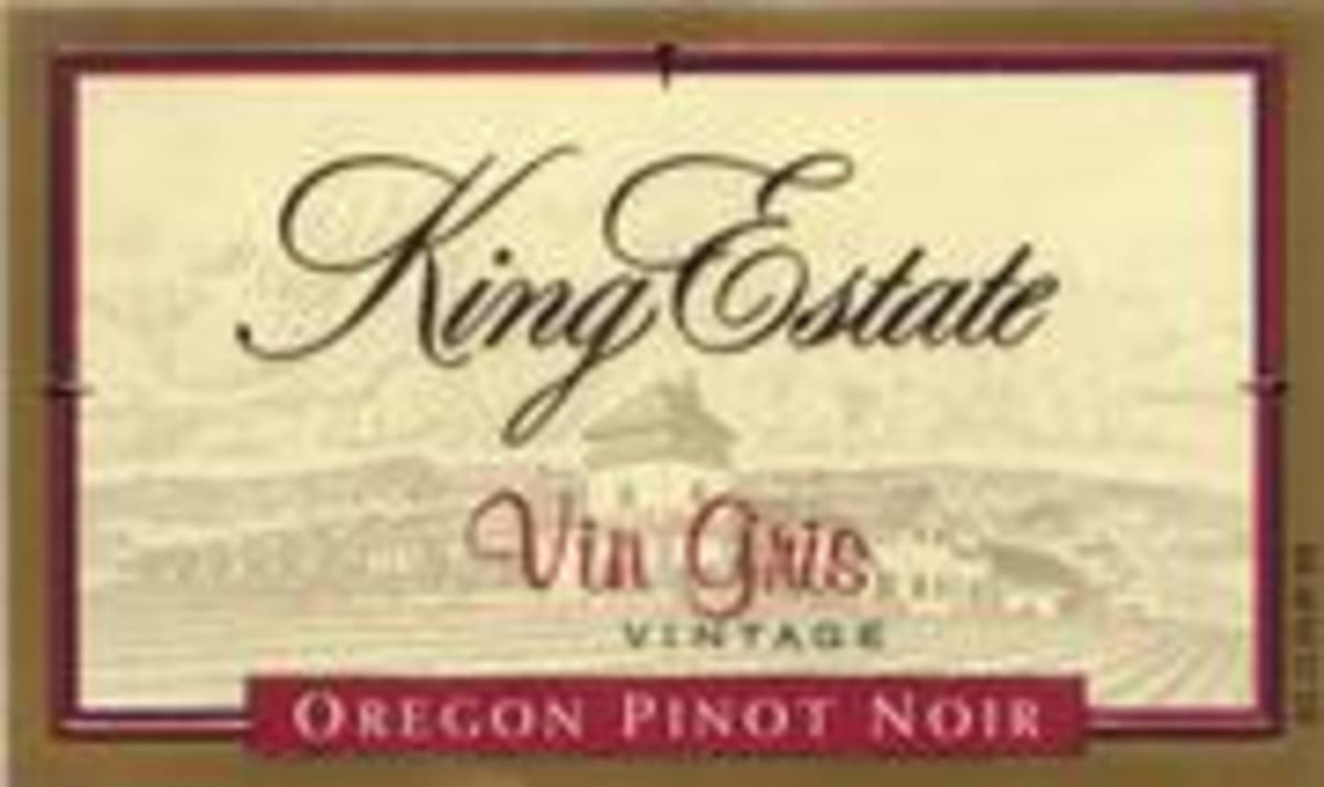 King Estate Vin Gris Pinot Noir 1998 Front Label