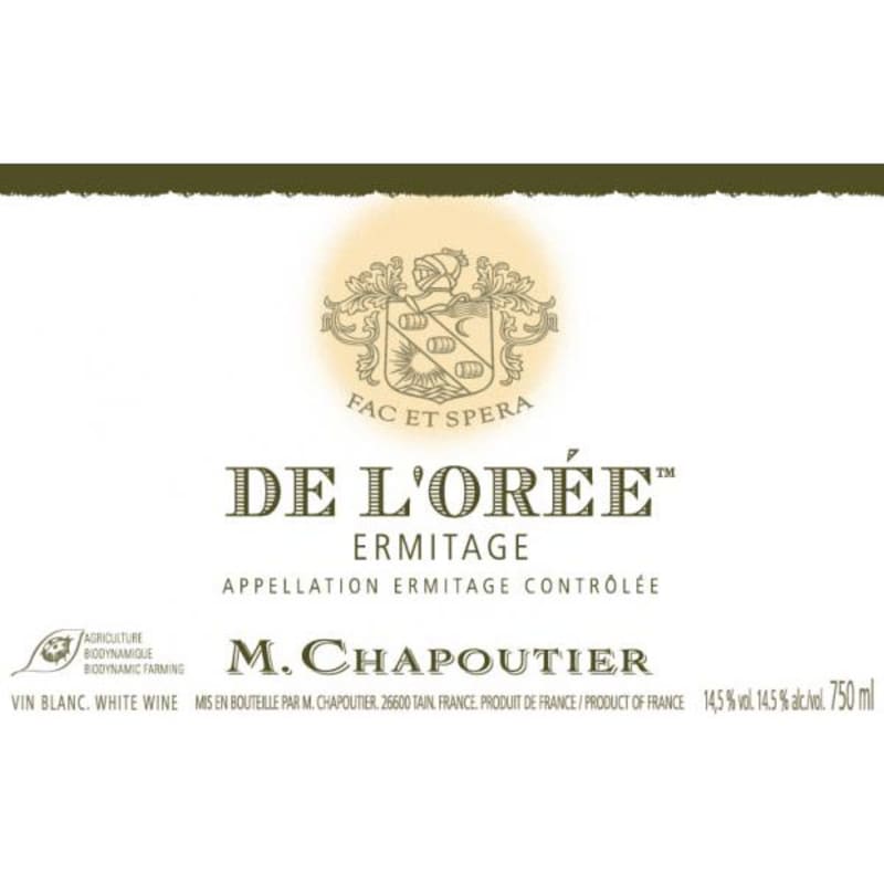 M. Chapoutier Ermitage de l'Oree Blanc 2014 Front Label
