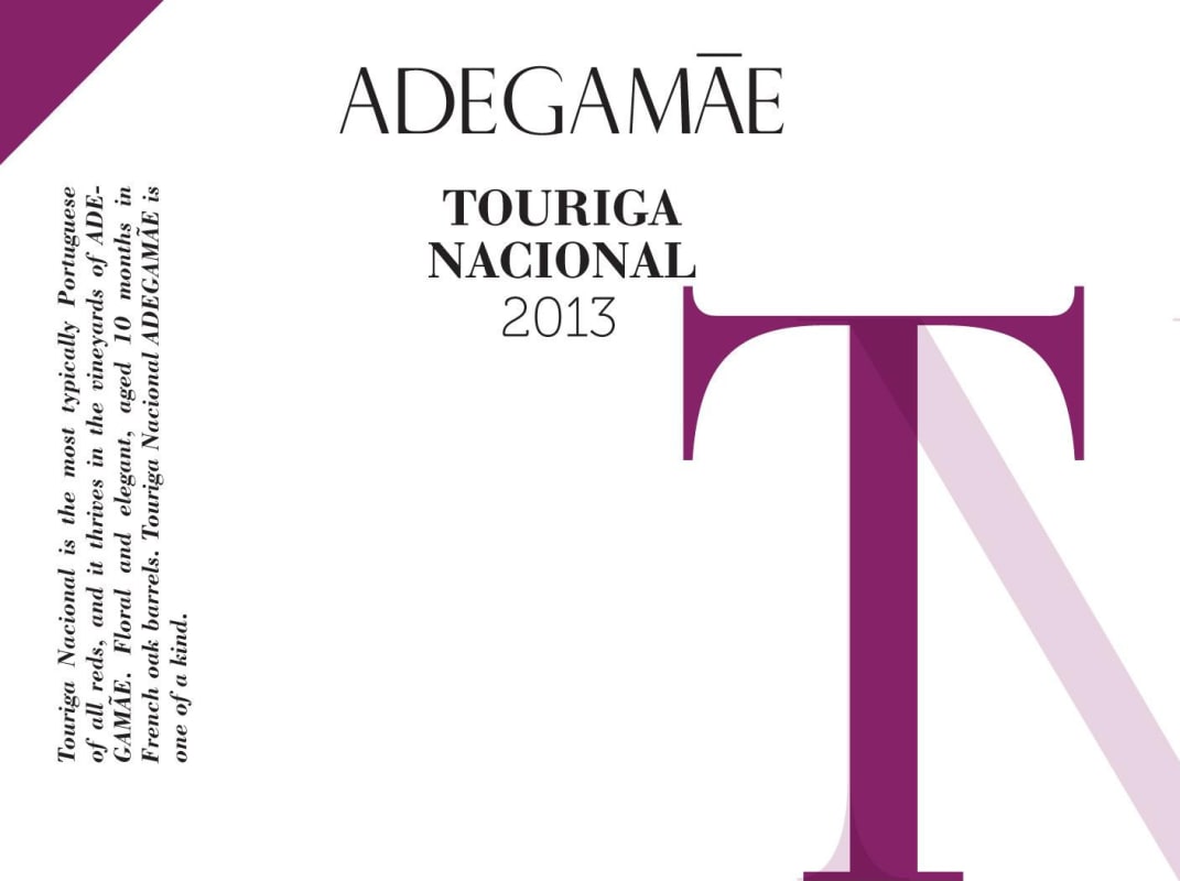 Adega Mae Touriga Nacional 2013 Front Label