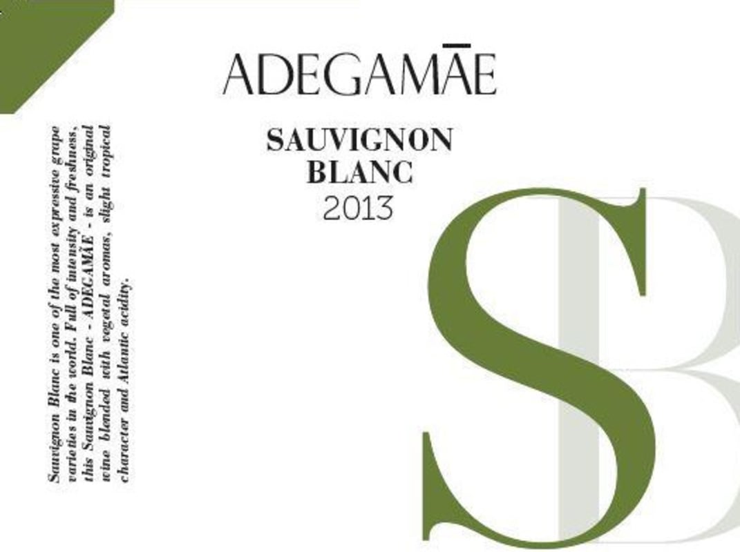 Adega Mae Sauvignon Blanc 2013 Front Label
