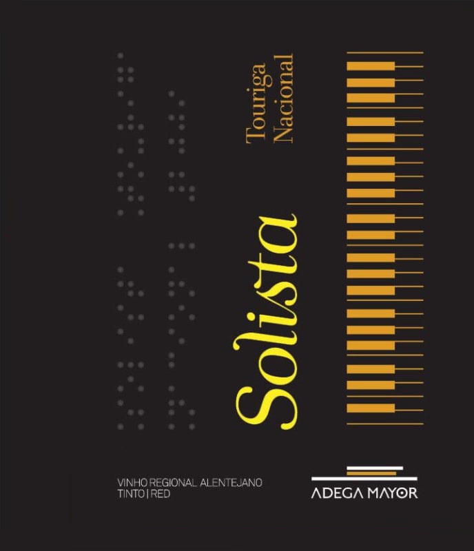 Adega Mayor Solista Touriga Nacional 2014 Front Label