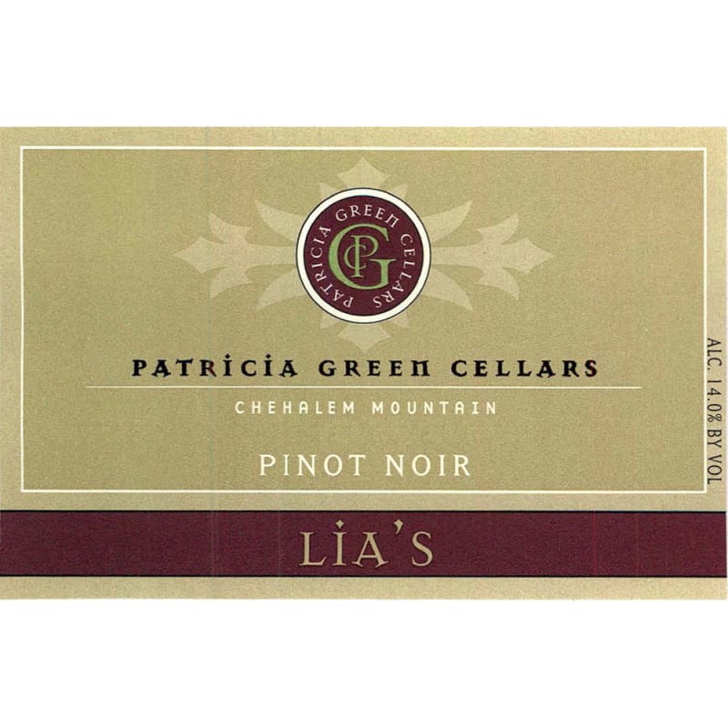 Patricia Green Lia's Pinot Noir 2013 Front Label