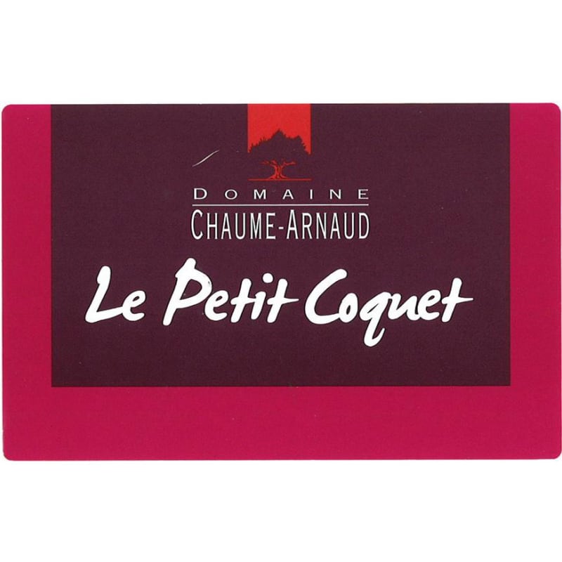 Domaine Chaume-Arnaud Cotes du Rhone Le Petit Coquet 2014 Front Label
