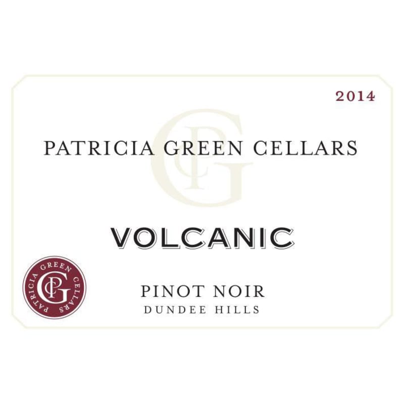 Patricia Green Volcanic Cuvee Pinot Noir 2014 Front Label