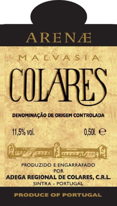 Adega Regional de Colares Arenae Malvasia 2010 Front Label