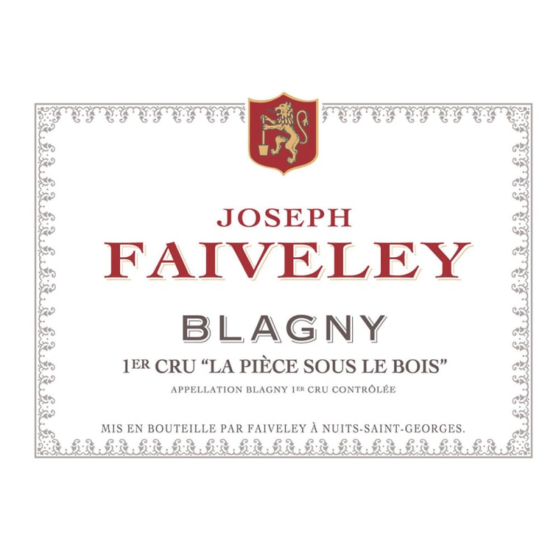 Faiveley Blagny Piece Sous Bois Premier Cru 2012 Front Label