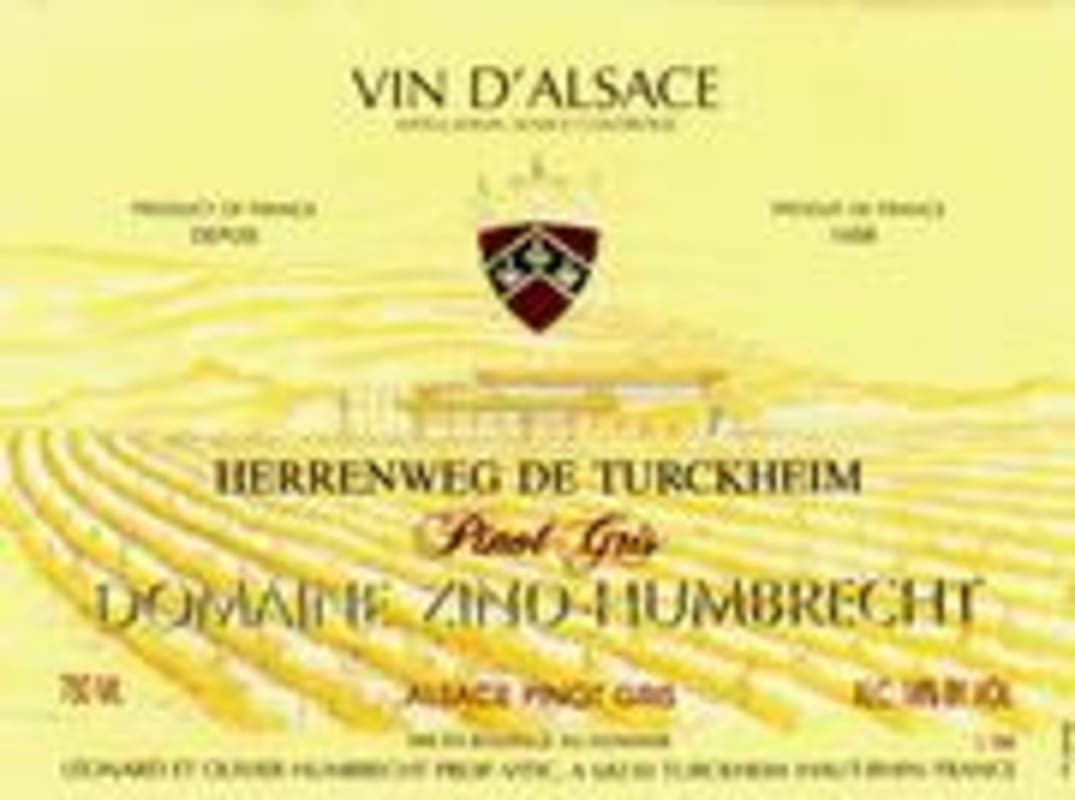 Zind-Humbrecht Herrenweg Pinot Gris 1998 Front Label