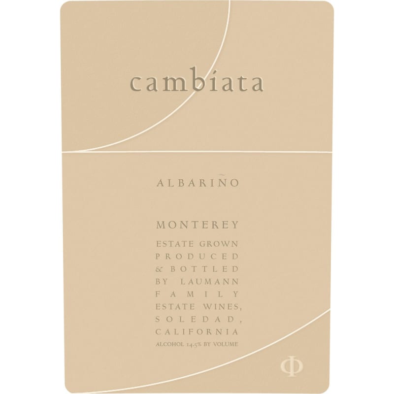 Cambiata Winery Albarino 2015 Front Label