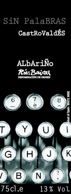 Adegas Castrobrey Sin Palabras Castro Valdes Albarino 2013 Front Label