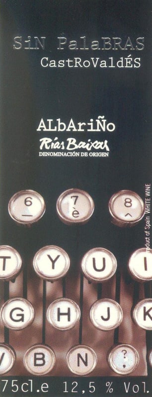 Adegas Castrobrey Sin Palabras Castro Valdes Albarino 2010 Front Label