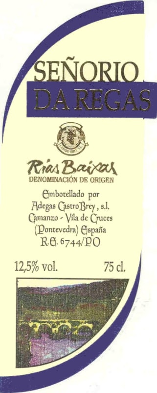 Adegas Castrobrey Senorio da Regas 2009 Front Label