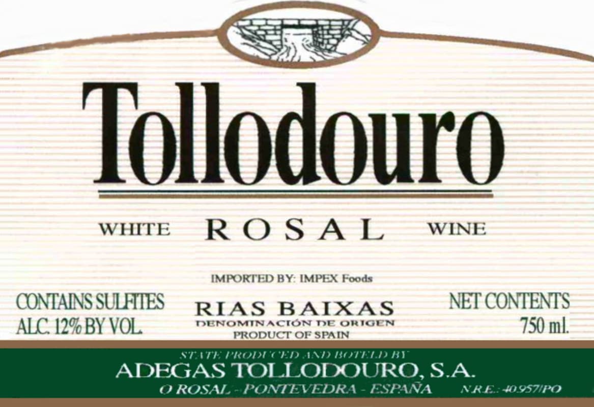 Adegas Tollodouro O Rosal 2009 Front Label