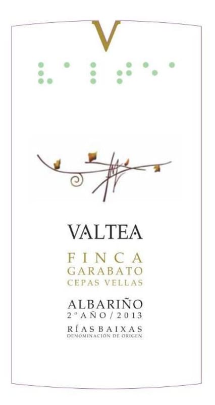 Adegas Valtea - Vilarvin S.L. Finca Garabato Cepas Vellas Albarino 2013 Front Label