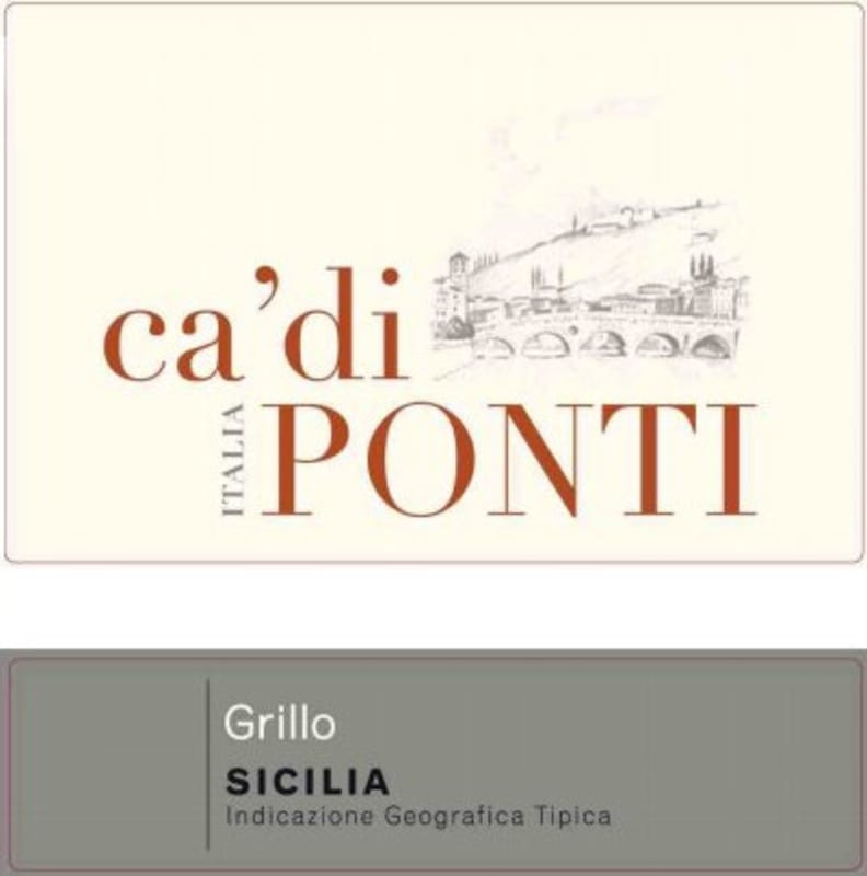 Adria Vini Srl Sicilia Ca' di Ponti Grillo 2010 Front Label