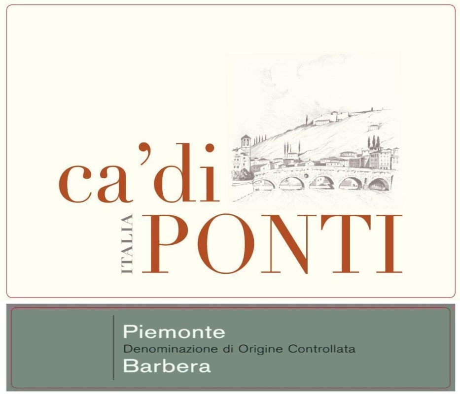 Domaine de la Pinte Piemonte Ca' di Ponti Barbera 2014 Front Label