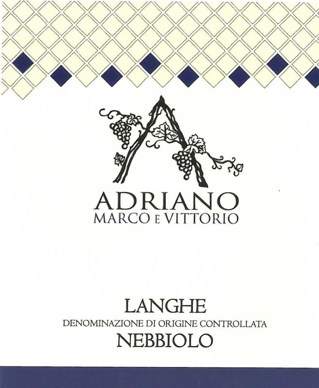 Adriano Marco e Vittorio Langhe Nebbiolo 2014 Front Label