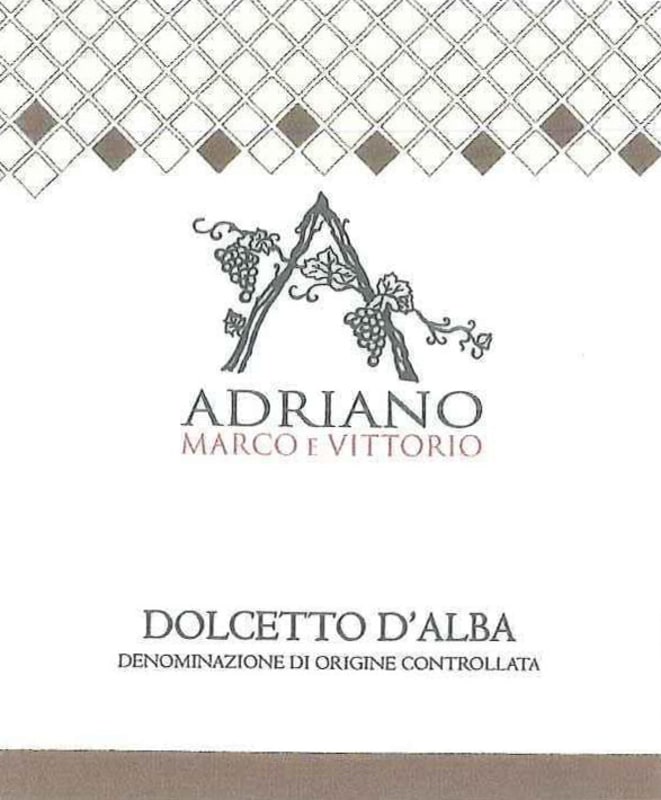 Adriano Marco e Vittorio Dolcetto d'Alba 2015 Front Label