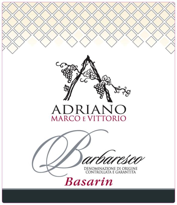 Adriano Marco e Vittorio Basarin Barbaresco Riserva 2006 Front Label