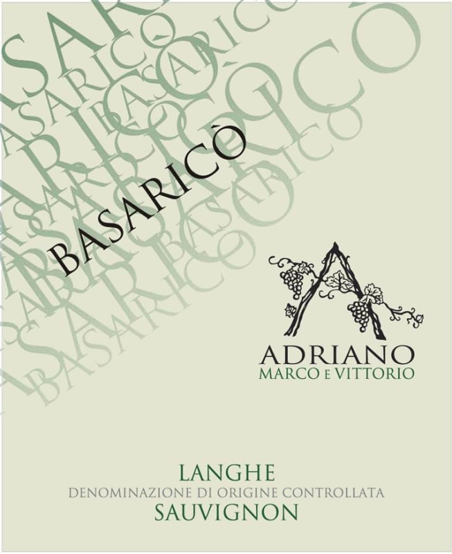 Adriano Marco e Vittorio Langhe Basarico Sauvignon 2014 Front Label