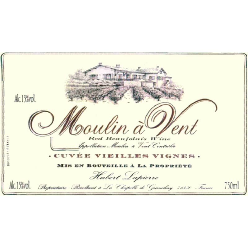 Hubert Lapierre Moulin A Vent 2014 Front Label