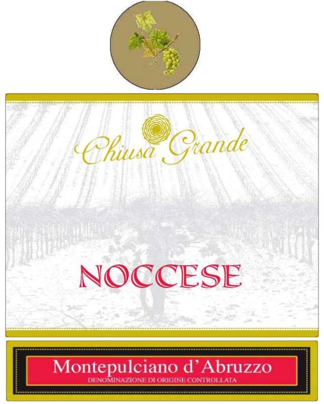 Agr. Chiusa Grande di Franco D'Eusanio Noccese Montepulciano d'Abruzzo 2013 Front Label
