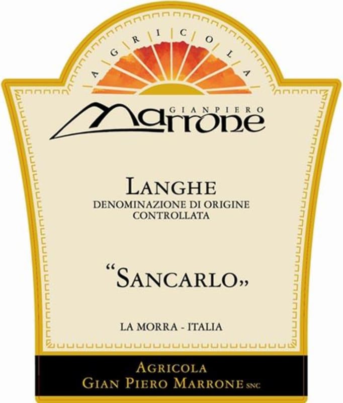 Marrone Sancarlo Rosso 2007 Front Label