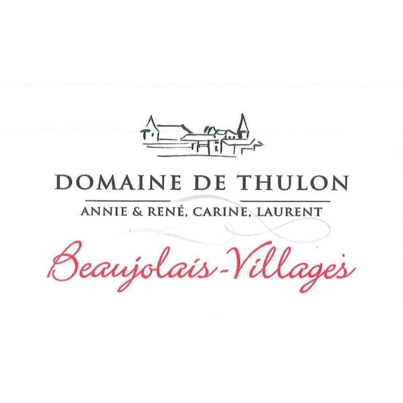 Domaine de Thulon Beaujolais Villages 2015 Front Label