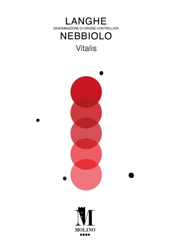 Agricola Molino Langhe Vitalis Nebbiolo 2014 Front Label