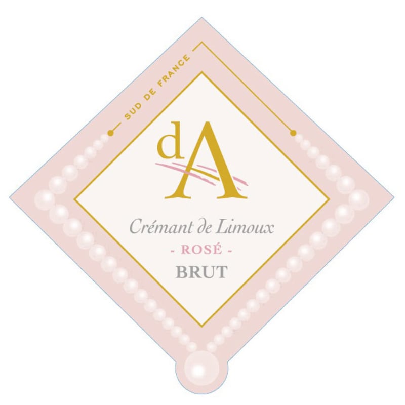 Domaine D'Astruc Cremant Rose Front Label