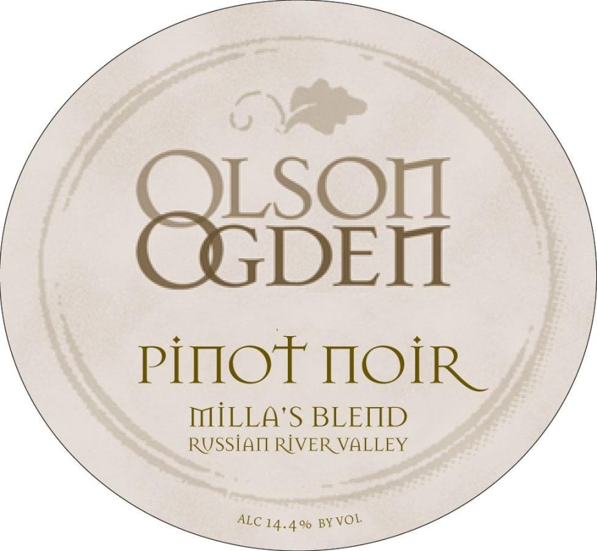 Olson Ogden Milla's Blend Pinot Noir 2009 Front Label