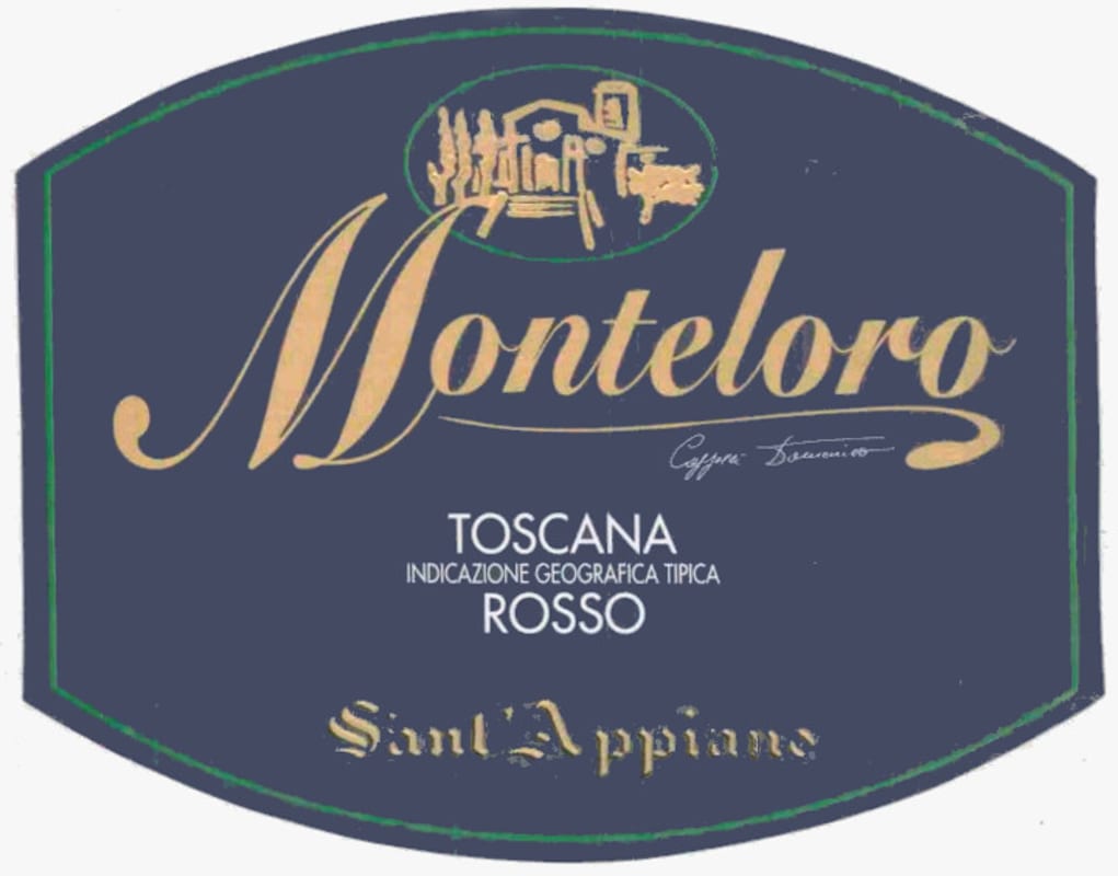 Agriturismo Fattoria Sant'Appiano Toscana Monteloro Rosso 2003 Front Label