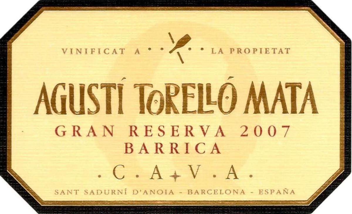 Agusti Torello Mata Gran Reserva Barrica Cava 2007 Front Label