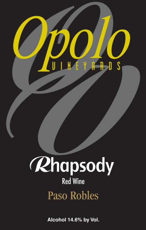 Opolo Rhapsody Red Wine 2008 Front Label